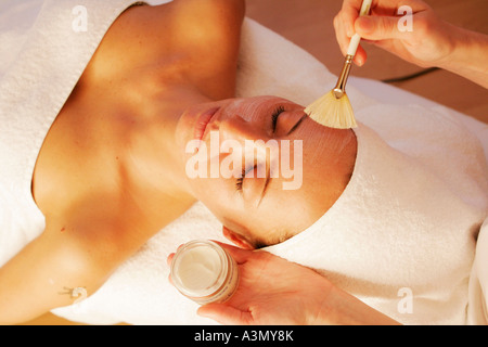 Haut Treatmant in einem Schönheitssalon Stockfoto