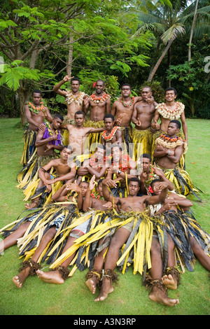 Insel Beqa Hause von Firewalkers Fidschi Melanesien South Pacific Stockfoto