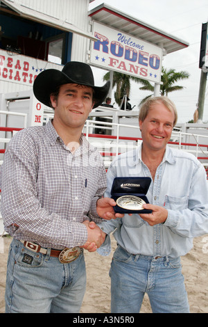 Miami Florida, Homestead, Championship Rodeo, Bull Rider, Riders, Award, Cowboy, Sport, Athlet, FL060130504 Stockfoto