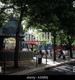 KIOSK, Café, Terrasse, der Avenida da Liberdade, LIBERDADE, Lisbon, Portugal, EUROPA Stockfoto