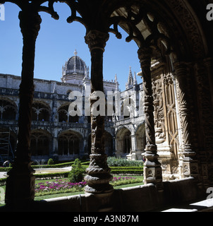 Kloster MOSTEIRO DOS JERONIMOS HIERONYMITE Kloster aus dem 16. Jahrhundert Lissabon PORTUGAL Stockfoto