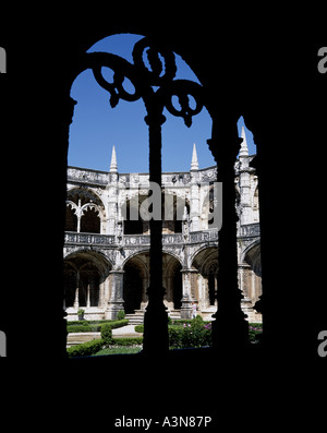 Kloster MOSTEIRO DOS JERONIMOS HIERONYMITE Kloster aus dem 16. Jahrhundert Lissabon PORTUGAL Stockfoto