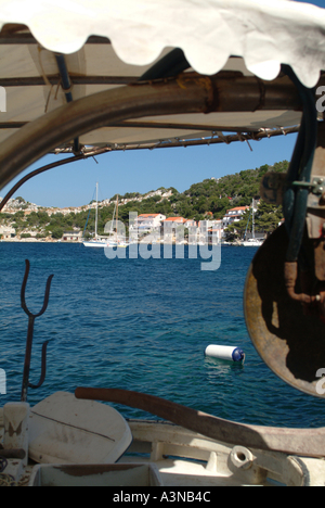 Schöne Bucht Zaklopatica auf der Insel Lastovo-Kroatien Stockfoto