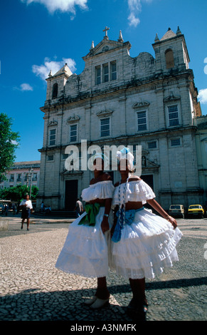 Frauen / Pelourinho Stockfoto