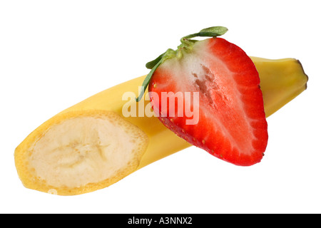 Erdbeer-Banane Stockfoto