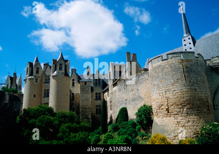 Chateau de Montreuil-Bellay / Montreuil-Bellay Stockfoto