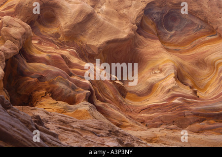 Die Coloured Canyon in der Nähe von Nuweiba auf der Sinai-Halbinsel, Ägypten Stockfoto