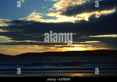 Sonnenuntergang Himmel. Schottland, Vereinigtes Königreich, Europa. Stockfoto