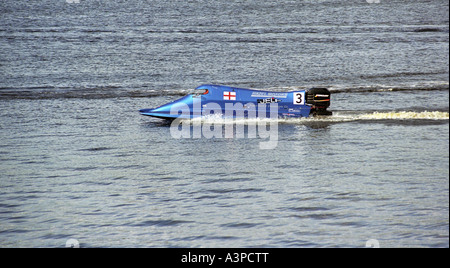 Power-Regatta auf der Düna Fluss, Lettland Stockfoto