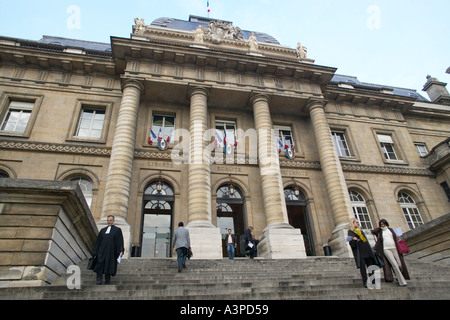 Palais de Justice Paris Frankreich Dez. 2003 Stockfoto