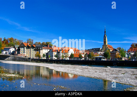 alte Stadt von Bad Tölz Stockfoto