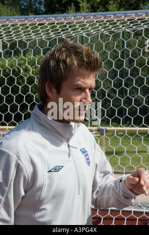 David Beckham kommt bei der England-Trainingslager in Baden Baden während der WM 2006 Stockfoto