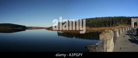 Alwen Trail Panorama (Alwen dam) Stockfoto