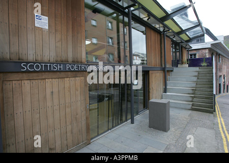 Schottische Lyrik-Bibliothek, Crichton schließen, Canongate, Edinburgh. Stockfoto