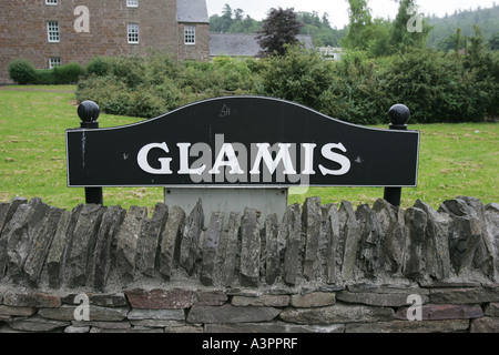 Glamis Castle in Angus, angestammten Heimat der Königin-Mutter. Stockfoto