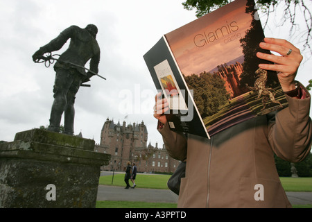 Glamis Castle in Angus, angestammten Heimat der Königin-Mutter. Stockfoto