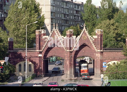 Das Brandenburger Tor in Kaliningrad, Russland Stockfoto