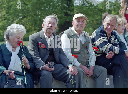 Veteranen der Roten Armee, Kaliningrad, Russland Stockfoto