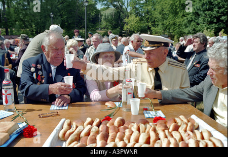 Veteranen der Roten Armee, Kaliningrad, Russland Stockfoto