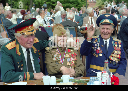 Veteranen der Roten Armee, Kaliningrad, Russland Stockfoto