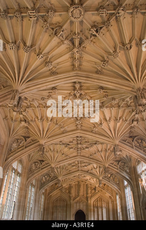 Decke in der Eingangshalle, Bodleian Library Oxford University England Stockfoto