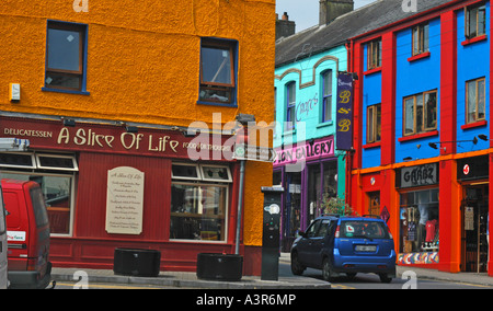 Bunte Straßen von Athlone Irland Stockfoto