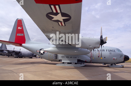 Lockheed LC 130 Hercules serielle 30493 Skibirds Arktis Transport.  GAV 1089-37 Stockfoto