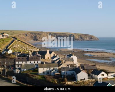 Aberdaron Gwynedd North Wales UK Village bei Ebbe in Aberdaron Bay auf Lleyn-Halbinsel Stockfoto