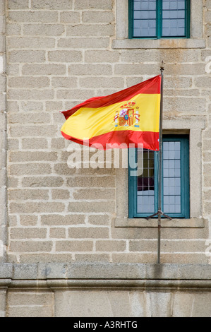 Spanische Flagge, El Escorial, Spanien Stockfoto