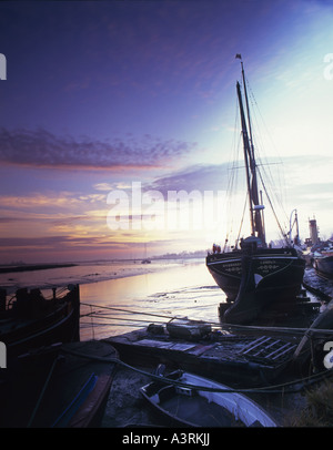 Thames Barge an der Mündung bei Maldon, Essex Stockfoto