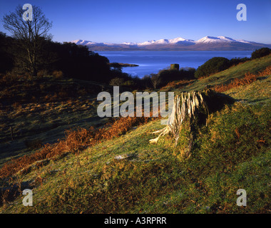 Mull betrachtet aus Cnoc Carnach, Oban, Argyll Stockfoto