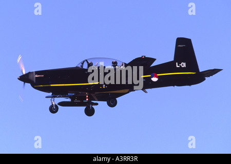 Pilatus PC-7 von 131 EMVO Squadron der Royal Netherlands Air Force betrieben Stockfoto