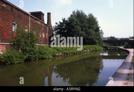 Trent und Mersey Kanal, Stoke on Trent, Staffordshire, England Stockfoto