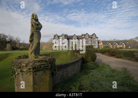 Gregynog Hall Universität von Wales Wohn Studienzentrum, in der Nähe von Newtown Powys Wales UK Stockfoto