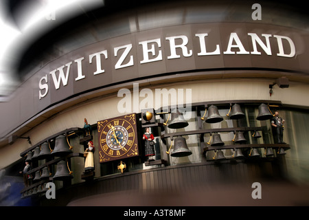 Das Glockenspiel eine automatisierte und Musical clock in Leicester Square Londons West End Vereinigtes Königreich Stockfoto