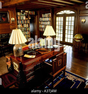 Bibliothek am Green Hills Farm, Heimat von Pearl S. Buck, Nobel und Pulitzer-Preisträger, Umbauarbeiten, Pennsylvania, Stockfoto