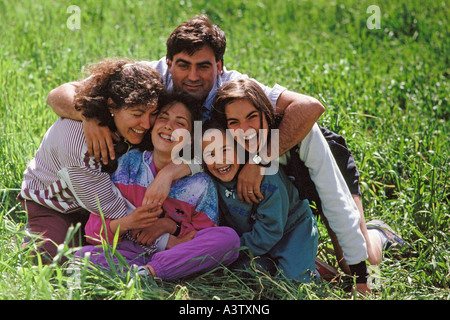 Glückliche Familie Stockfoto