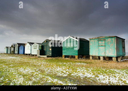 Strandhütten, Seasalter, Kent Stockfoto