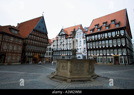 Marktplatz / Hildesheim Stockfoto