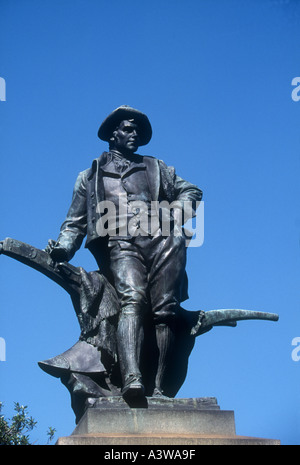 Robert Burns schottische Dichter Statue in Sydneys Domain Stockfoto