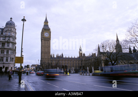 Die Häuser des Parlaments in Westminster London Stockfoto