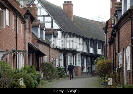 Malt Mill Lane in Warwickshire Stadt von Alcester England UK Stockfoto