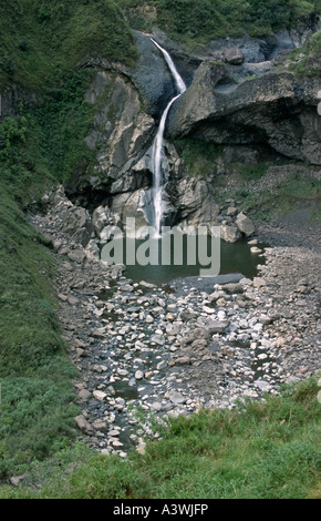 Der Agoyán Wasserfall am Fluss Pastaza ist die höchste Waterall in Ecuador Stockfoto