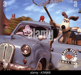 WALLACE und GROMIT THE IN THE CURSE OF wurden Kaninchen 2005 film von Dreamworks/Aardman Animationsstudios Stockfoto