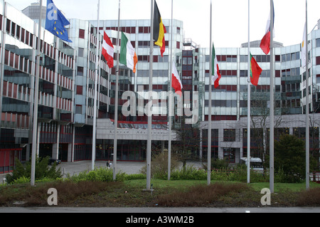Europäischen Parlament Konrad Adenauer-Gebäudes Stockfoto