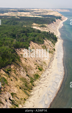 Luftaufnahme des Lake Superior, Grand Sable Banken und Dünen in der Nähe von Grand Marais Michigan Stockfoto
