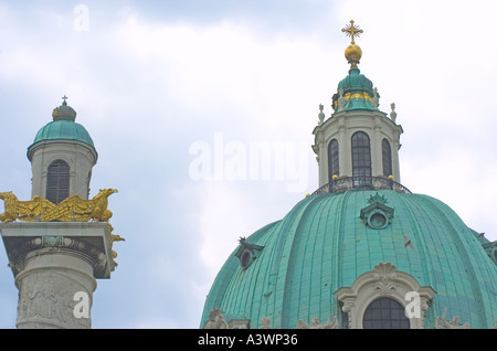 21 07 04 Wien Österreich Kathedrale Karlskirche Foto copyright Barry Cronin Chromepix com Stockfoto