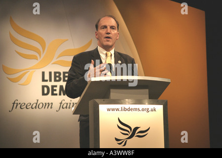 Simon Hughes mp Partei Konferenz Rede 2004 Stockfoto