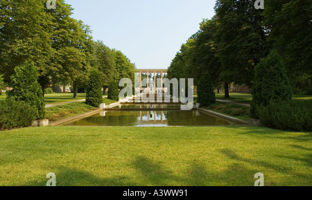 Michigan Bloomfield Hills der Cranbrook Academy of Art Museum und Galerie-Triton-Pools Stockfoto