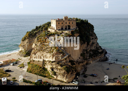 Santuario di Santa Maria dell'Isola di Tropea Süditalien Stockfoto